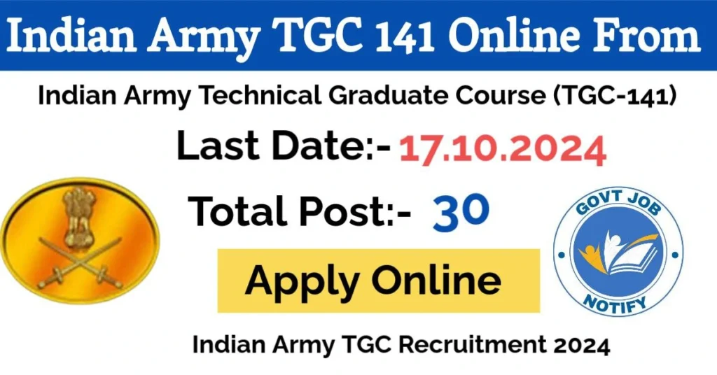 Indian Army TGC Online Form 2024
