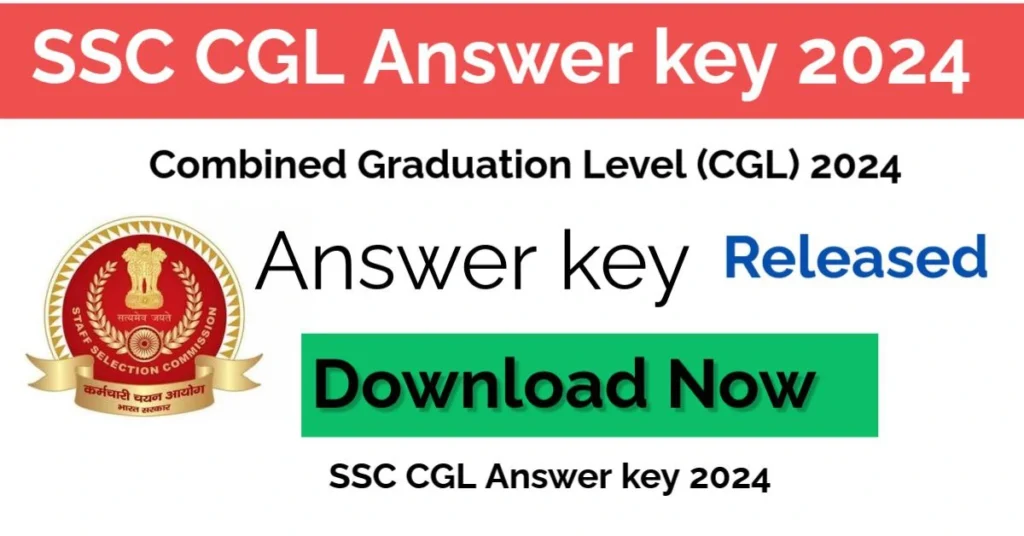 SSC CGL Answer Key 2024