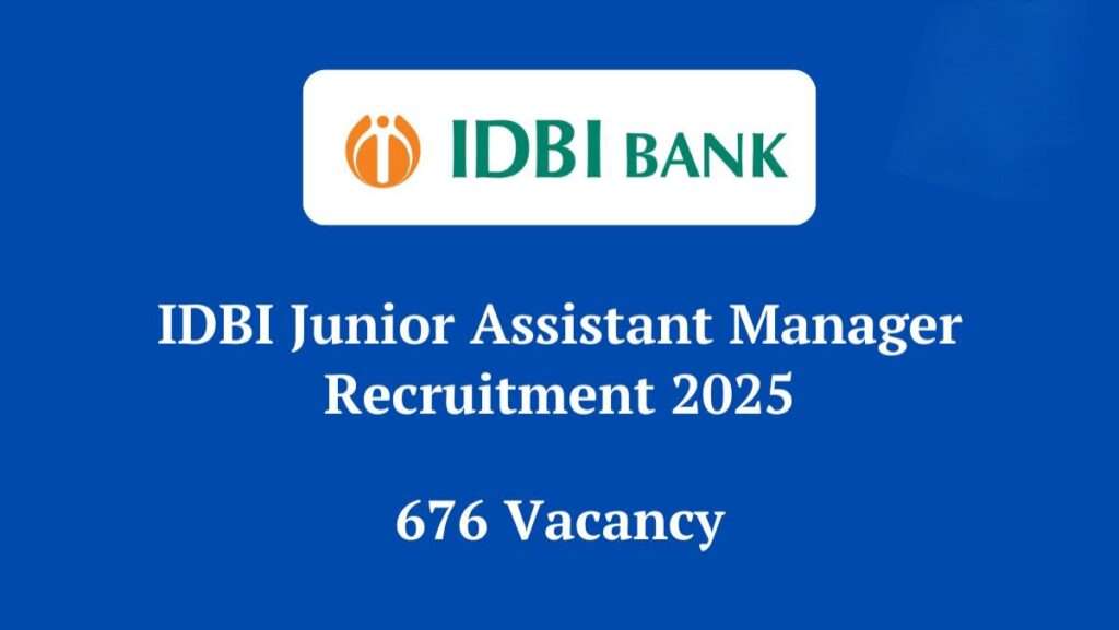 IDBI Bank JAM Recruitment 2025