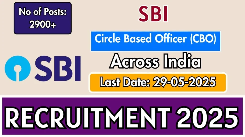 SBI Circle Based Officer Recruitment 2025